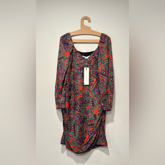 VERONICA BEARD
Bellino printed silk-blend jacquard mini dress. size 10 - Picture 9 of 12